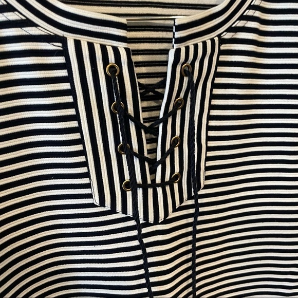 CAbi Limited Edition Captain Dress in Navy and White Stripe 5268 - Picture 6 of 10